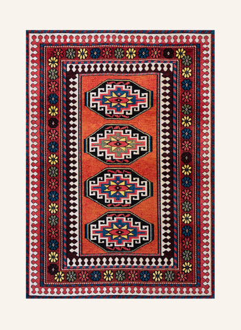 ANTIQUARIAN ANTALIA Halı Kaymaz Taban PET Malzeme Vintage Modern Tasarım 240x340