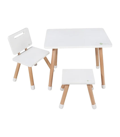 WhimsiWood Renkli Çocuk Masa Seti, 2-3 Yaş