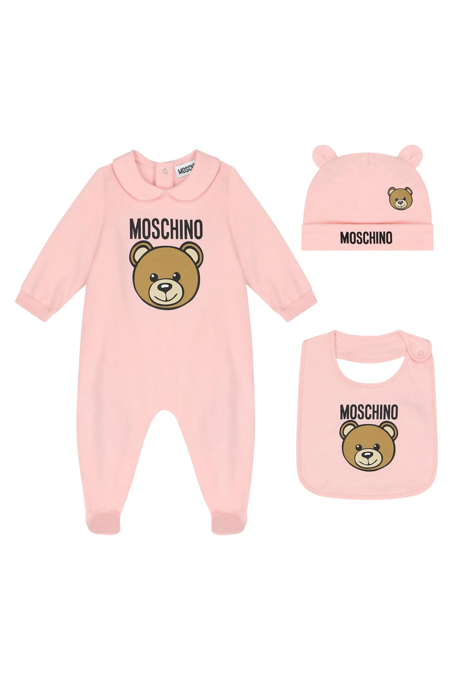 Çocuklar için Ayıcık Desenli Pijama Hediye Seti - Açık/Pastel Pembe