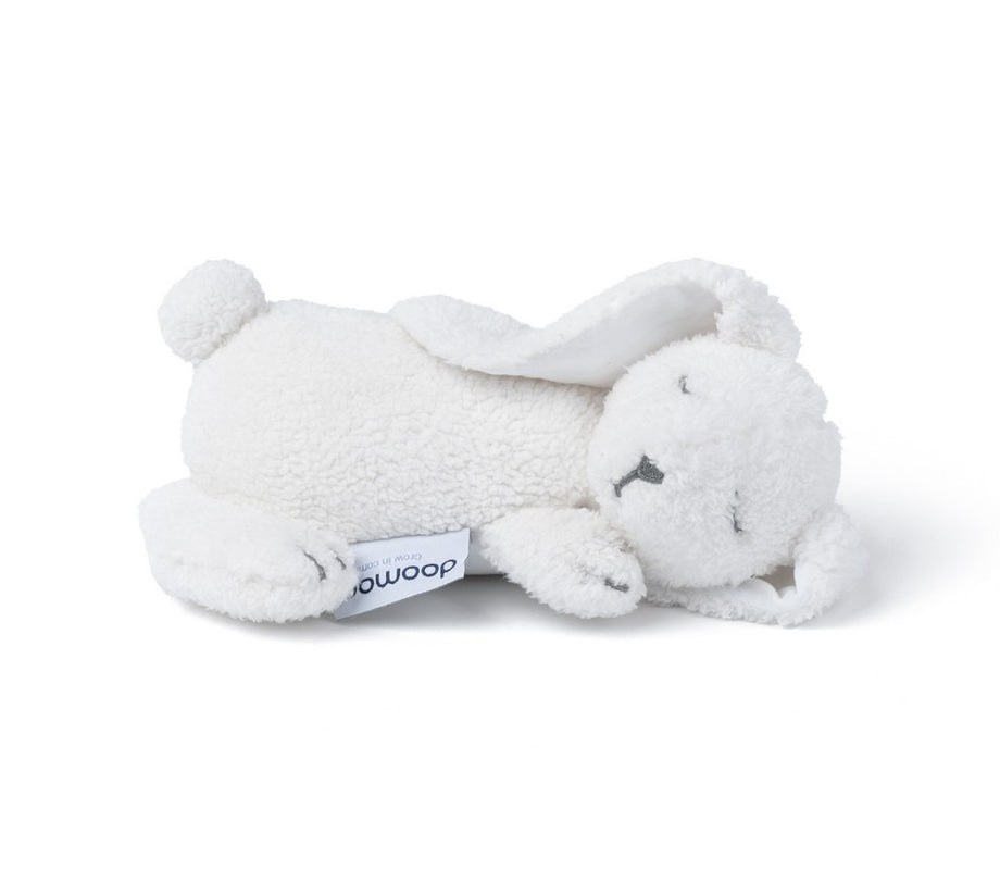 Doomoo Snoogy Bunny Milky, Organik Pamuk, Lavanta ve Kolza Tohumu Doldurulmuş Isı Yastığı