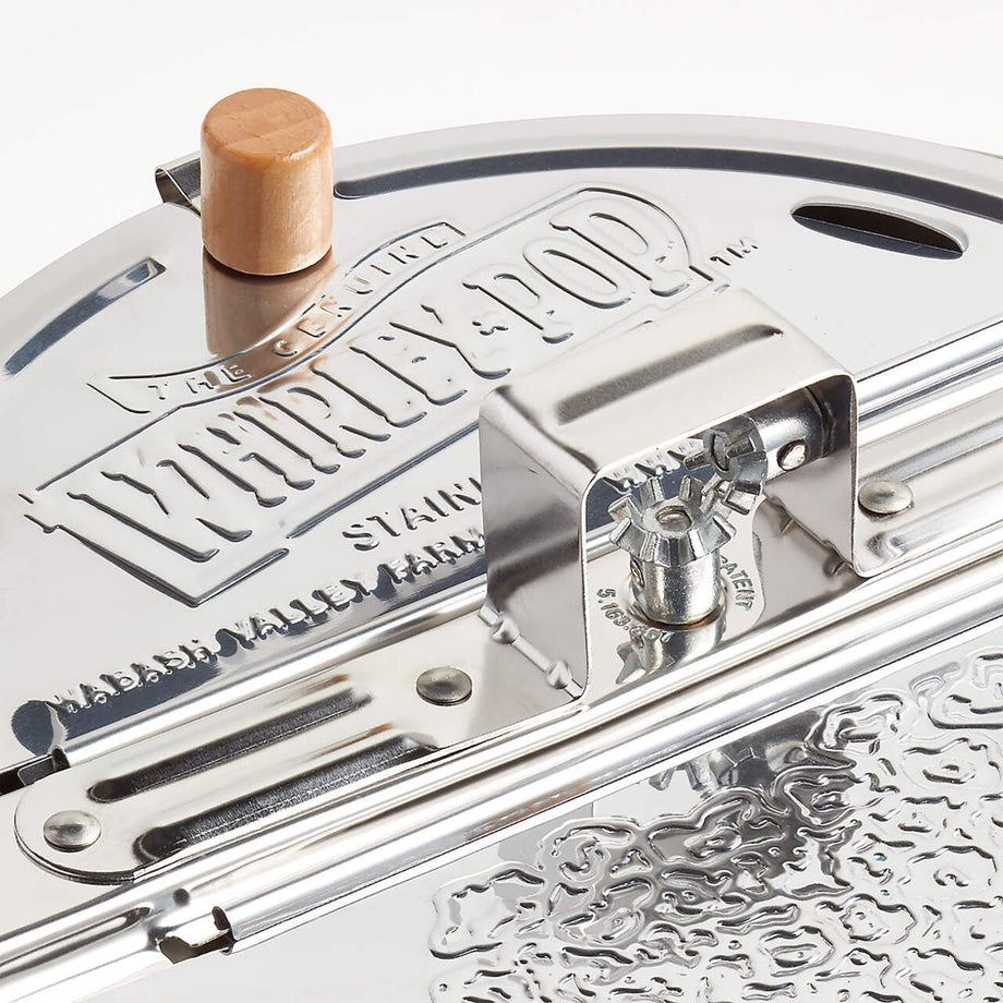 Paslanmaz Çelik 6-Qt. Ocak Üstü Patlamış Mısır Patlatma Makinesi