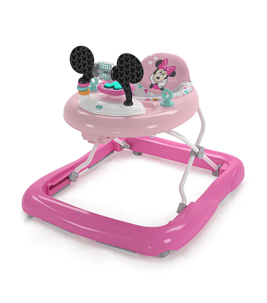 Minnie Mouse Tiny Trek 2'si 1 Arada Yürüteç Katlanabilir Oyuncak İstasyonu