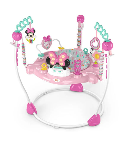 Minnie Mouse Sonsuza Dek Besties Aktivite Jumper, 360° Dönüş, 10+ Oyuncak, Işık & Sesli İstasyon, Katlanabilir Tasarım