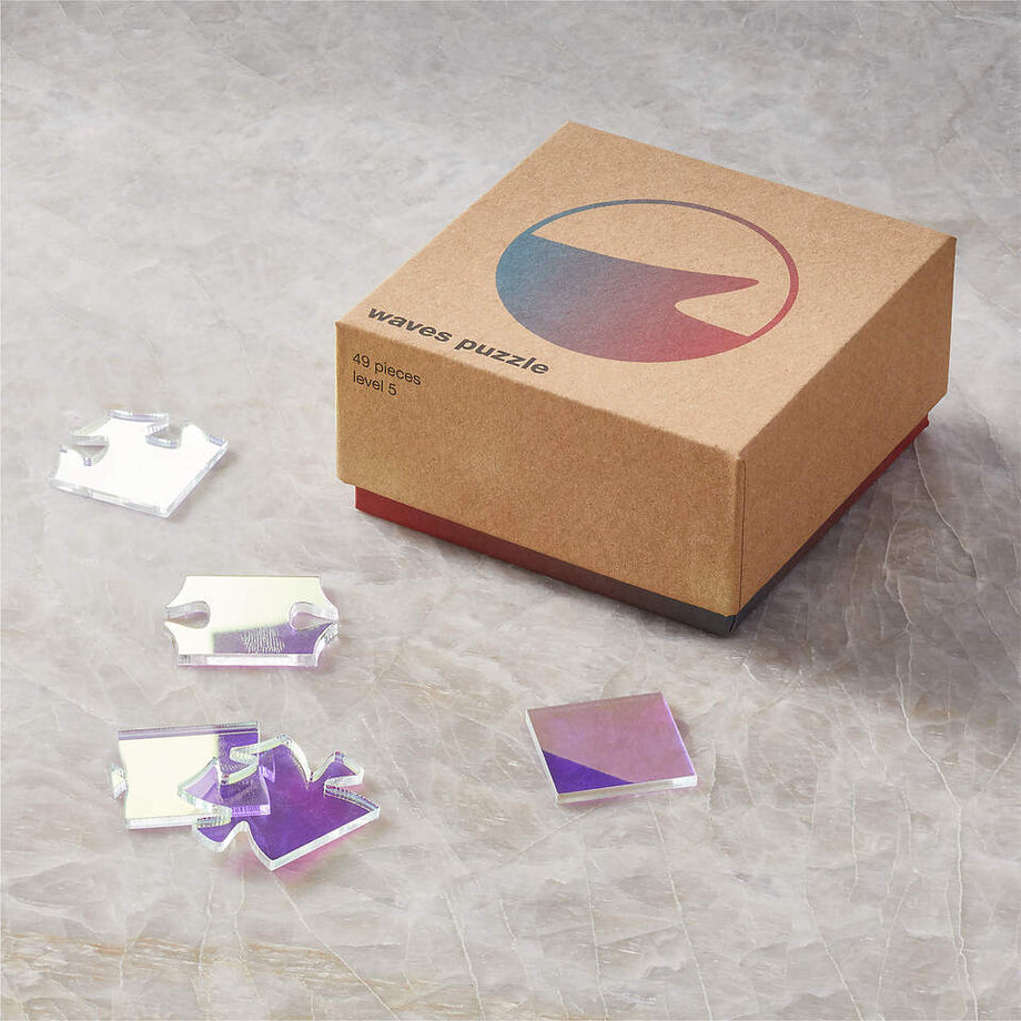 Dalgalar Akrilik Bulmaca, Psikedelik ve Renk Değiştiren Yapboz