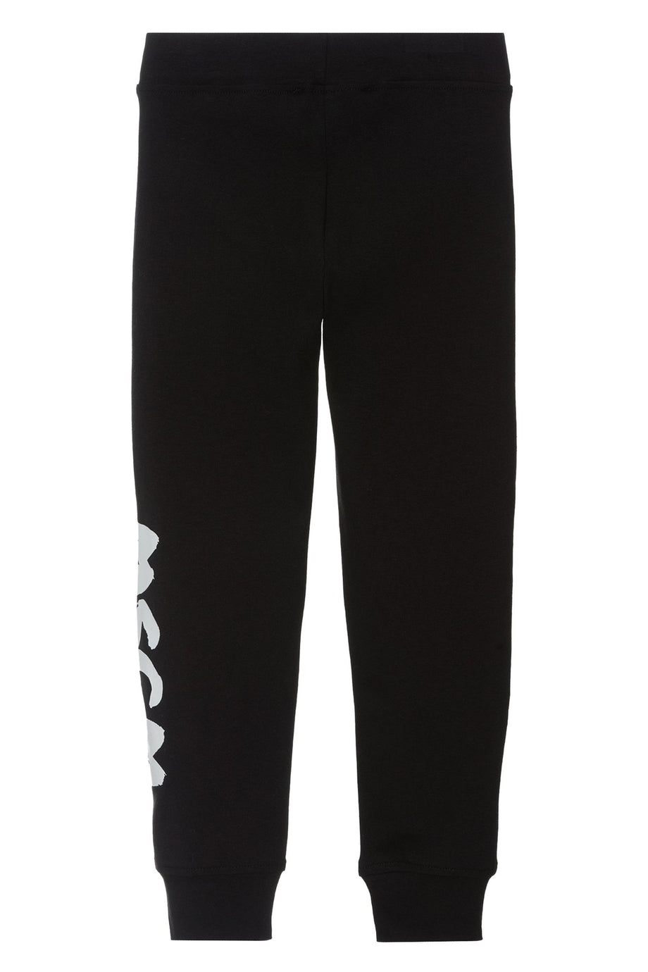 Çocuklar İçin Logo Baskılı Tayt - Siyah