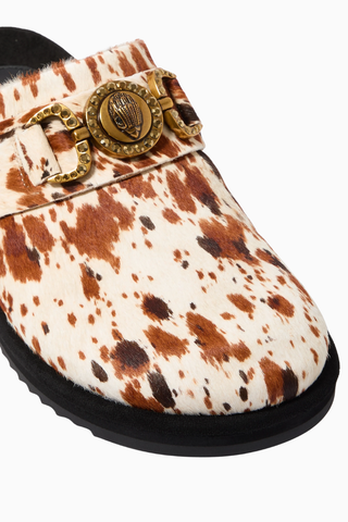 Mansion Flat Mules Lüks Terlikler, Şık, Konforlu, Düz Taban, Sentetik Deri