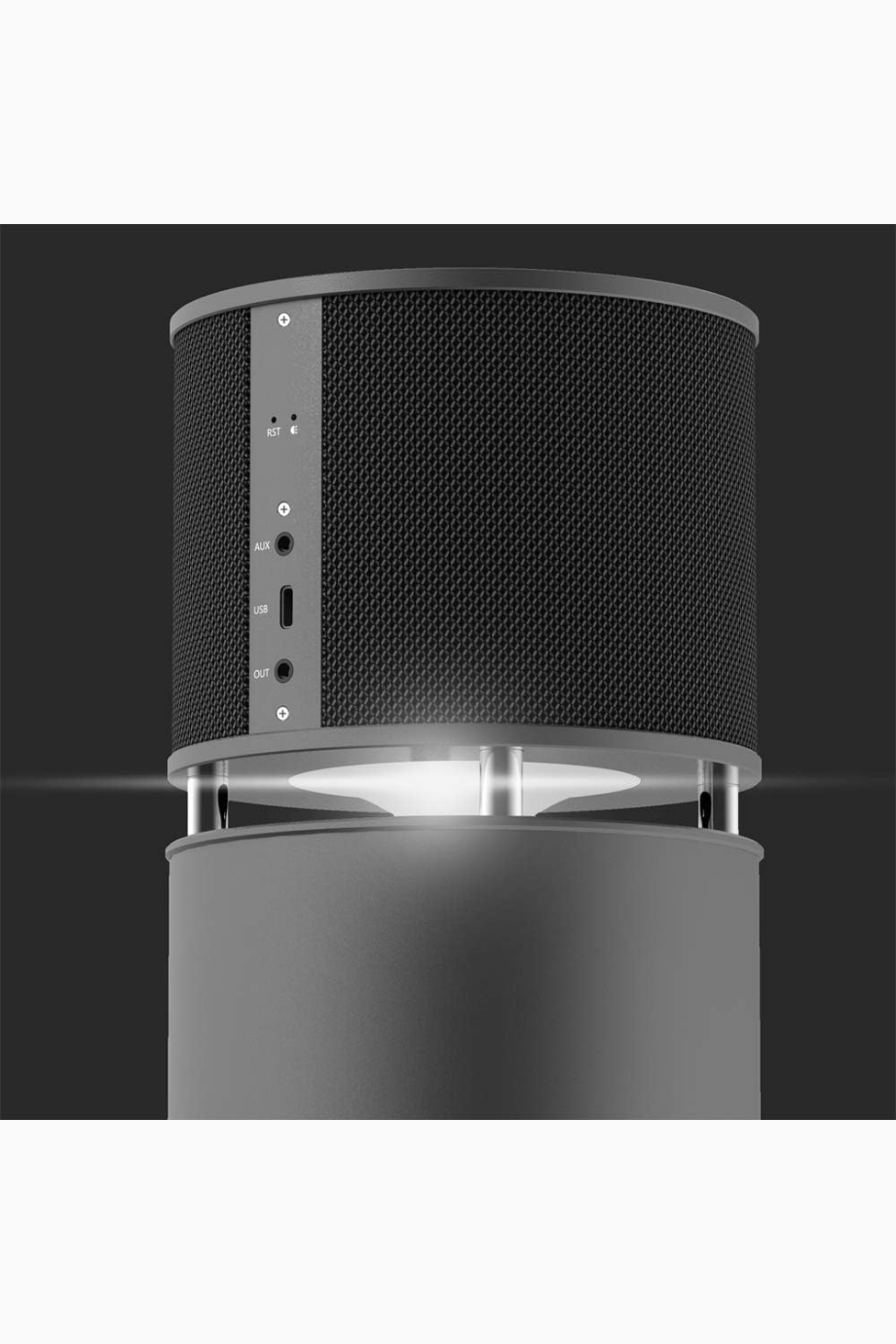 E600 100W Bluetooth Hoparlör – Süper Bas Subwoofer, Siyah