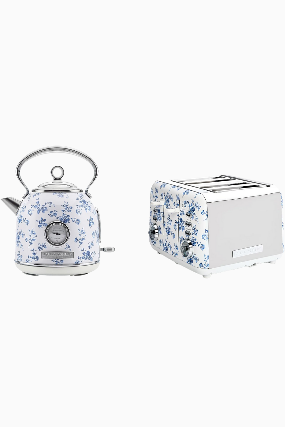 VQ Laura Ashley Ekmek Kızartma Makinesi ve Su Isıtıcısı Seti, 1,7 L, Çin Gülü