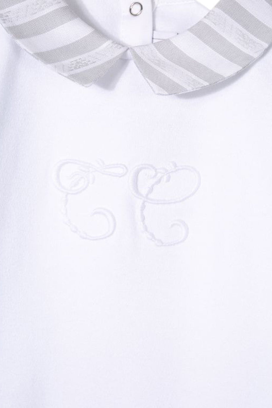 Logo Nakışlı Pamuklu Tulum - Gri