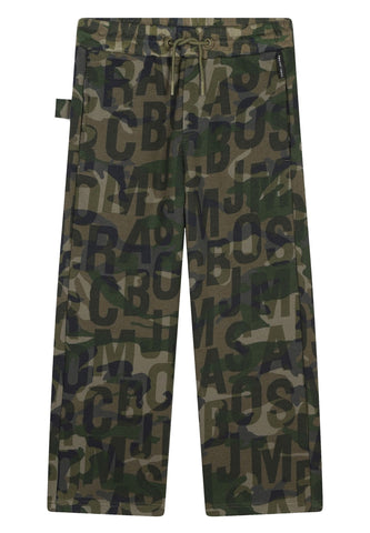 Çocuk Kamuflaj Desenli Jogging Pantolonu - Yeşil