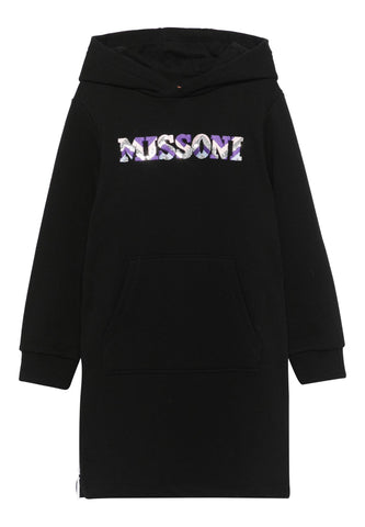 Çocuklar için Logo Baskılı Kapüşonlu Sweatshirt