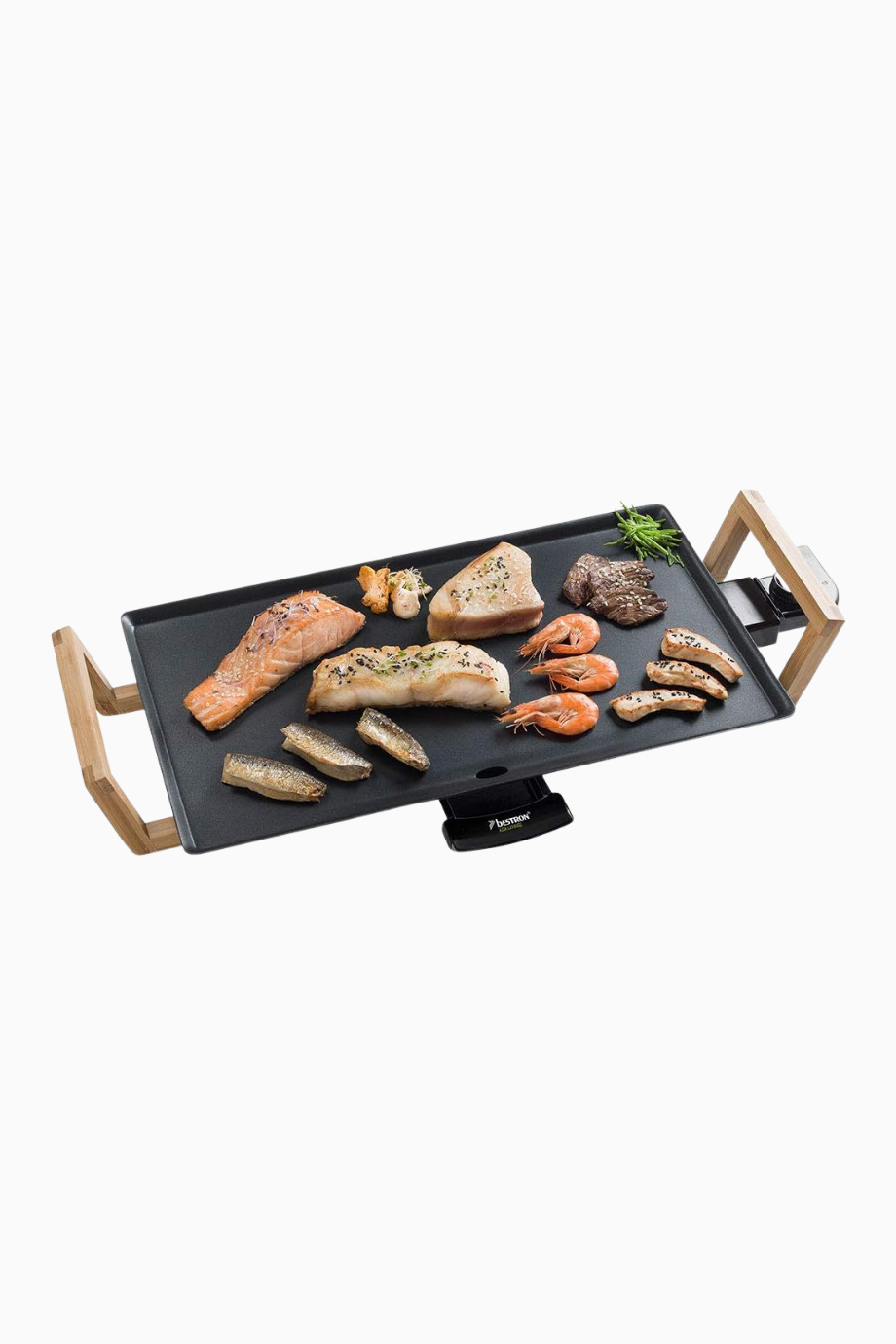 Teppanyaki  Elektrikli Masa Üstü Retro  Izgara 2000 W