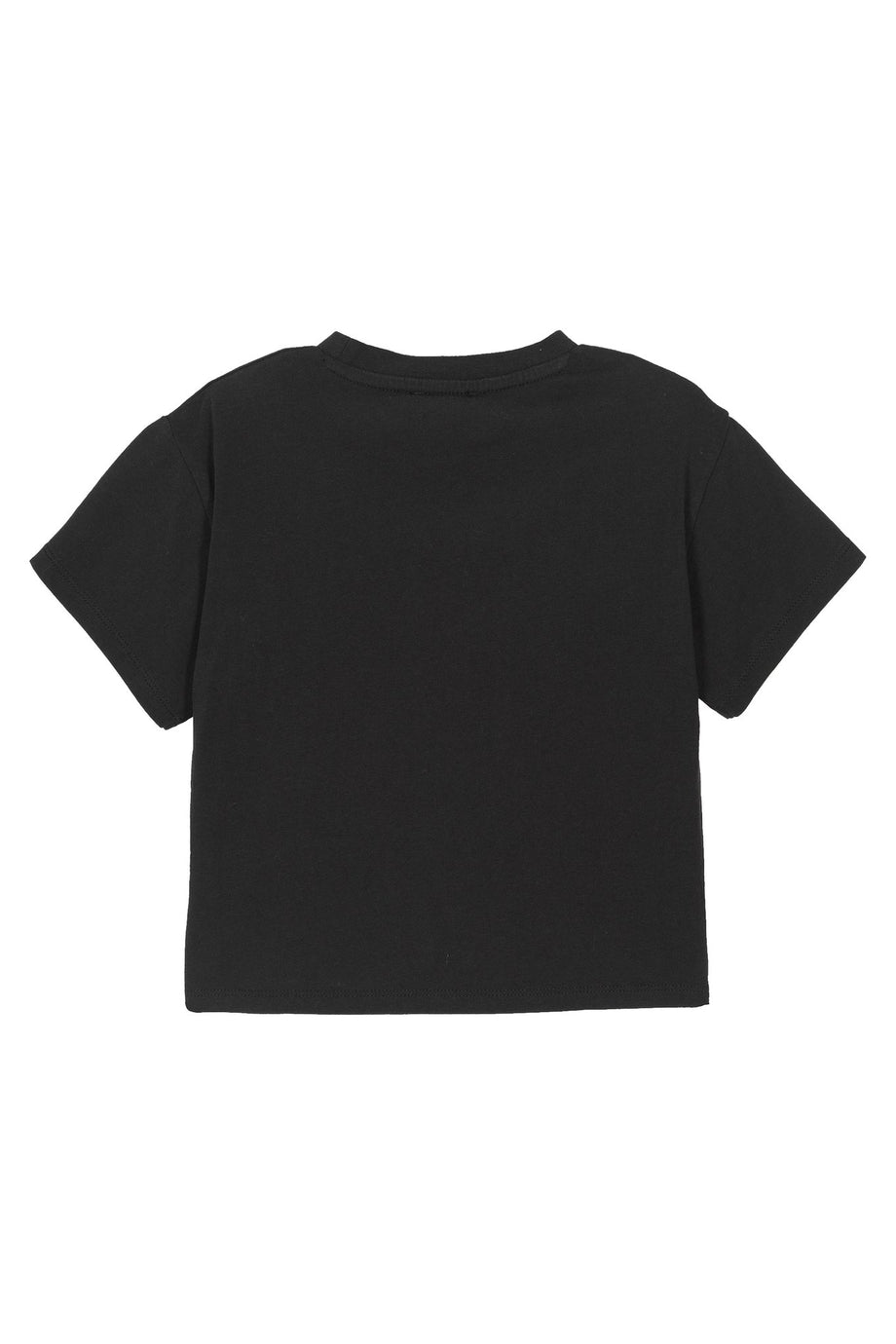Çocuk Logo Baskılı Pamuk Tişört - Koyu Mavi