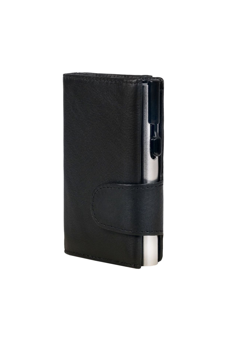 RFID Korumalı Deri Kartlık 10 cm, 8 Kartlık, Otomatik Mekanizmalı ve Kompakt Tasarım