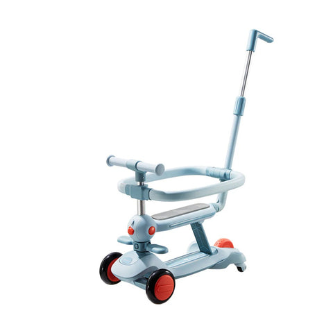 4'ü 1 Arada Mavi Bebek Scooter ve Denge Bisikleti - 1-6 Yaş