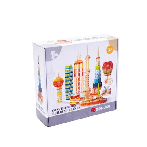 Construction 200 Parça Ahşap İnşaat Blokları