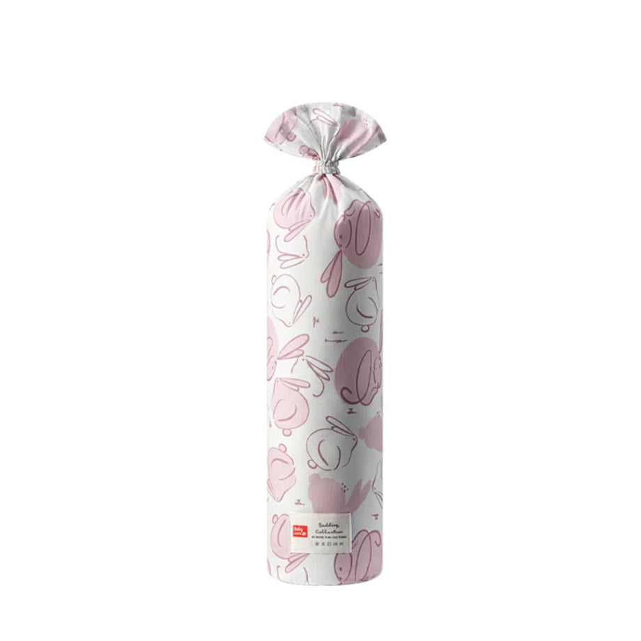 Tavşan Pembe Anti-Roll Yan Yatma Bebek Yastığı, 38x18x12 cm