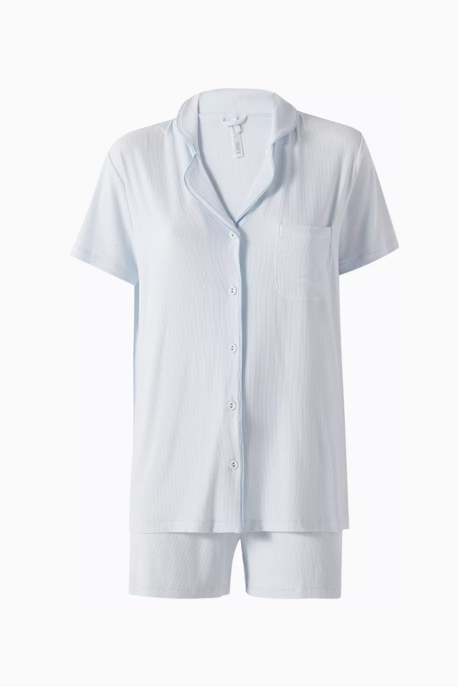 Rib Modal Kısa Kollu Şortlu Pijama Takımı Soft Lounge Premium
