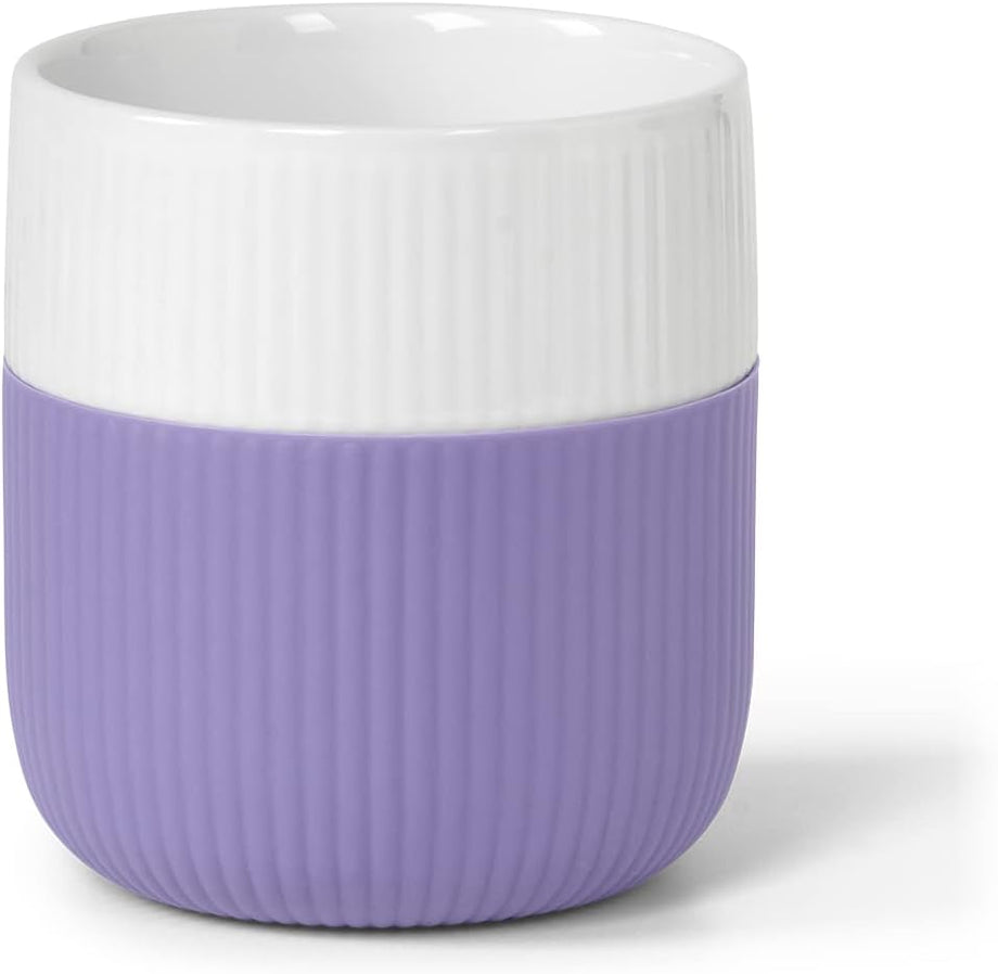 Kontrast Becher 0,33 L, Opal Renkli Modern Porselen Kupa, Silikon Kaplamalı