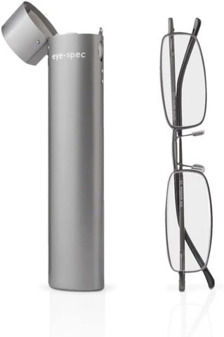 İnce ve Hafif Okuma Gözlüğü Şık Metal Çerçeve ve Kompakt Tüp Kutu