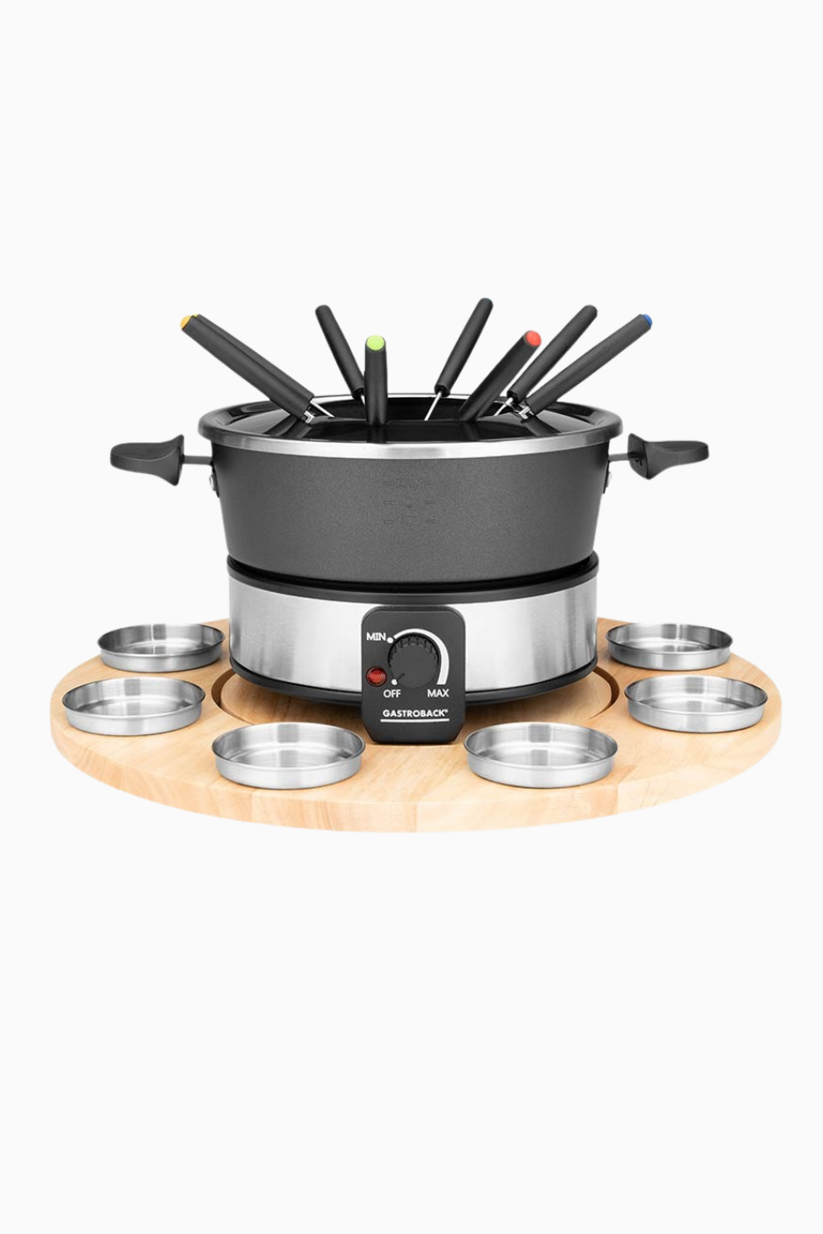 Fondue Set 1,8 L Yapışmaz Tencere ve 8’li Paslanmaz Sos Kabı ile Premium Set