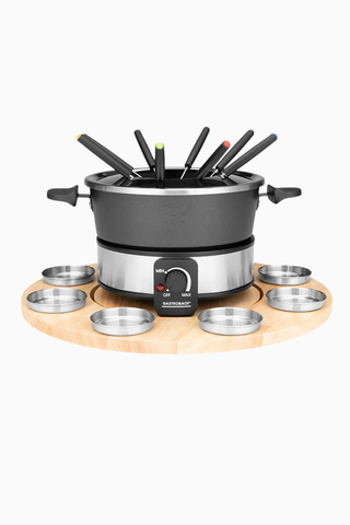 Fondue Set 1,8 L Yapışmaz Tencere ve 8’li Paslanmaz Sos Kabı ile Premium Set