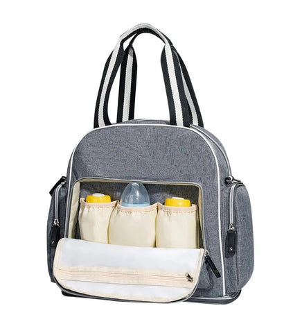 Signature Maternity Bebek Bezi Çantası, Gri Çok Fonksiyonlu 45x30x20 cm