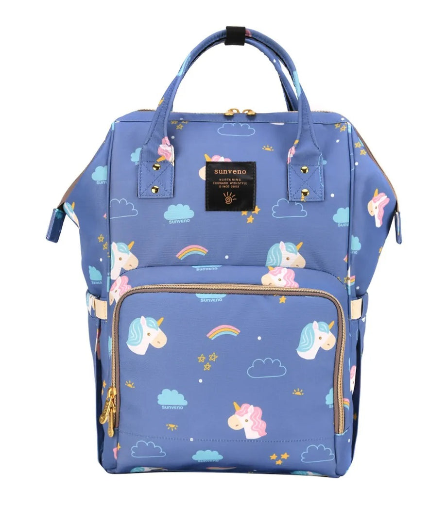 Unicorn Blue Bebek Bezi Çantası, Geniş ve Şık Tasarım