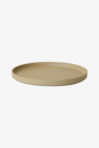 Doğal Renk 255 mm Tabak Kapak İstiflenebilir Seramik Tasarım