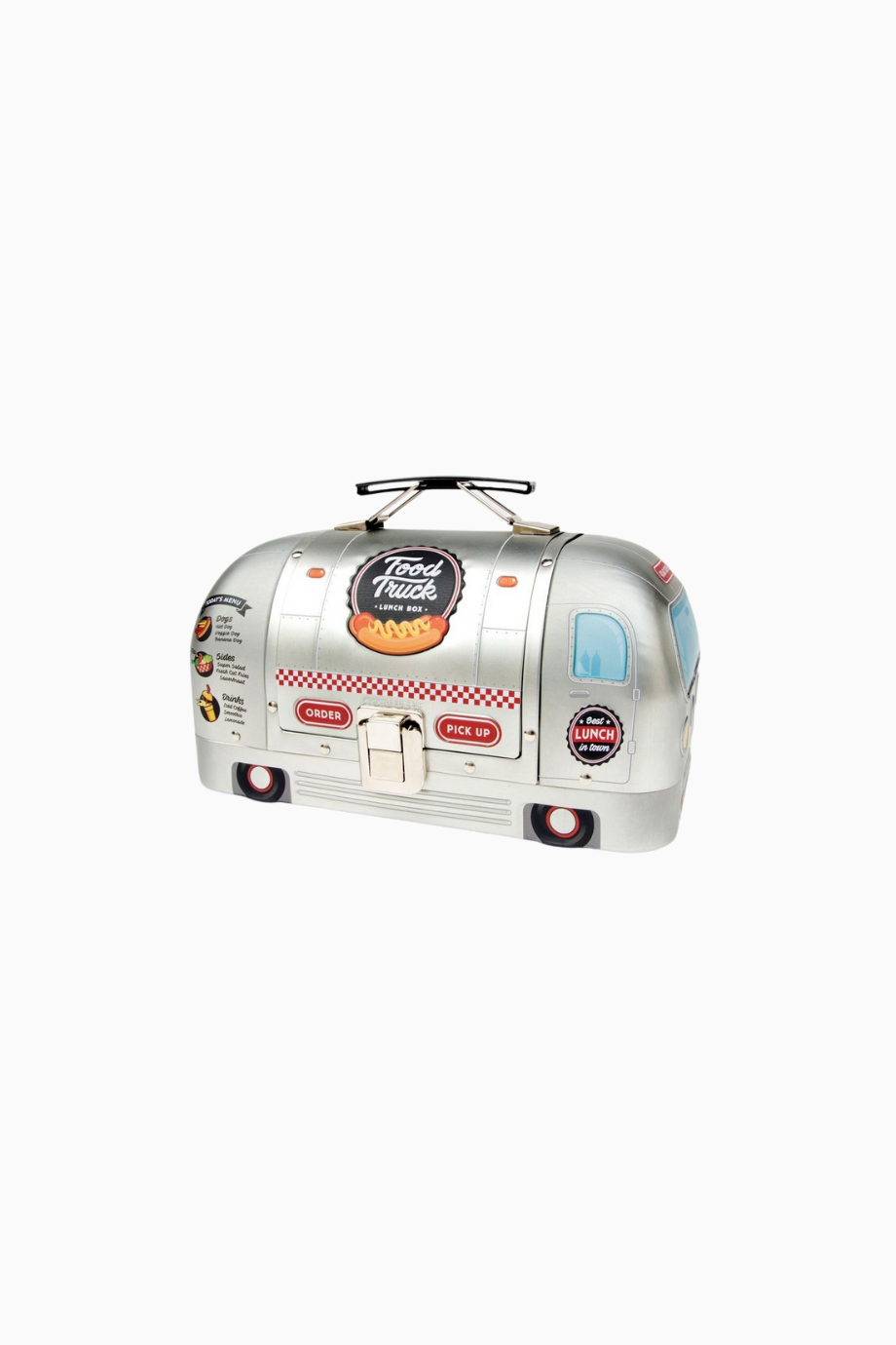 Food Truck Tasarımlı Metal Lunch Box Yemek Taşıma Kutusu