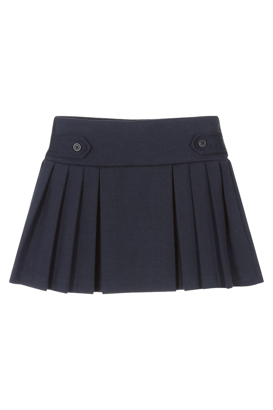 Çocuklar İçin Pileli Ponte Etek - Lacivert