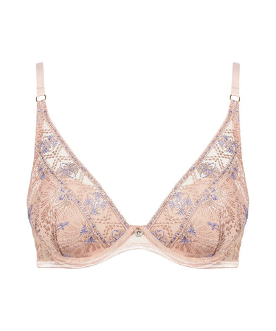 Sound of Heart Push-Up Sütyen, Lurex İşlemeli ve Altın Detaylı Tasarım