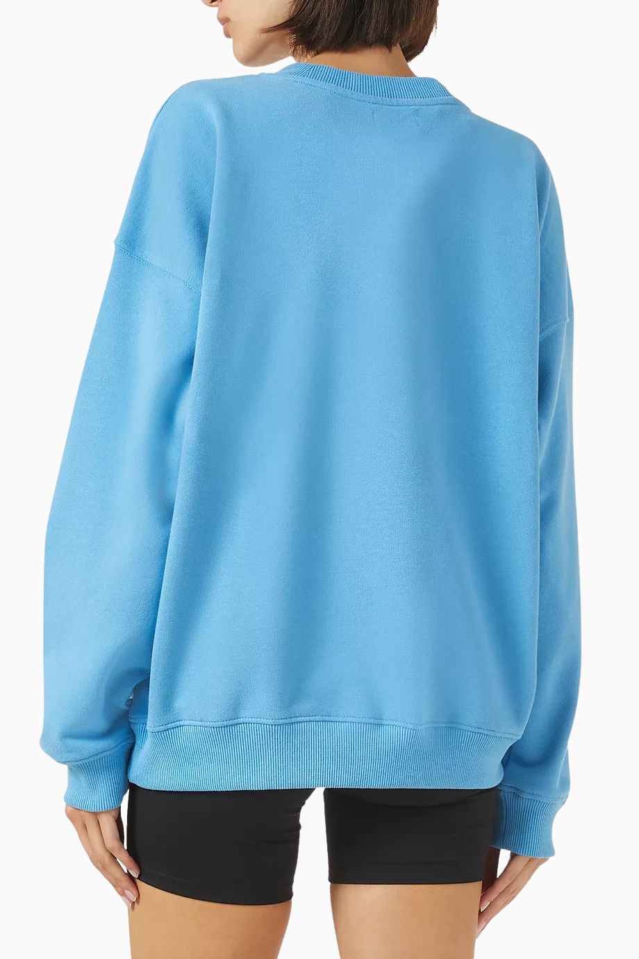 Organik Pamuklu Oversize Varsity Sweatshirt, Rahat Bol Kesim