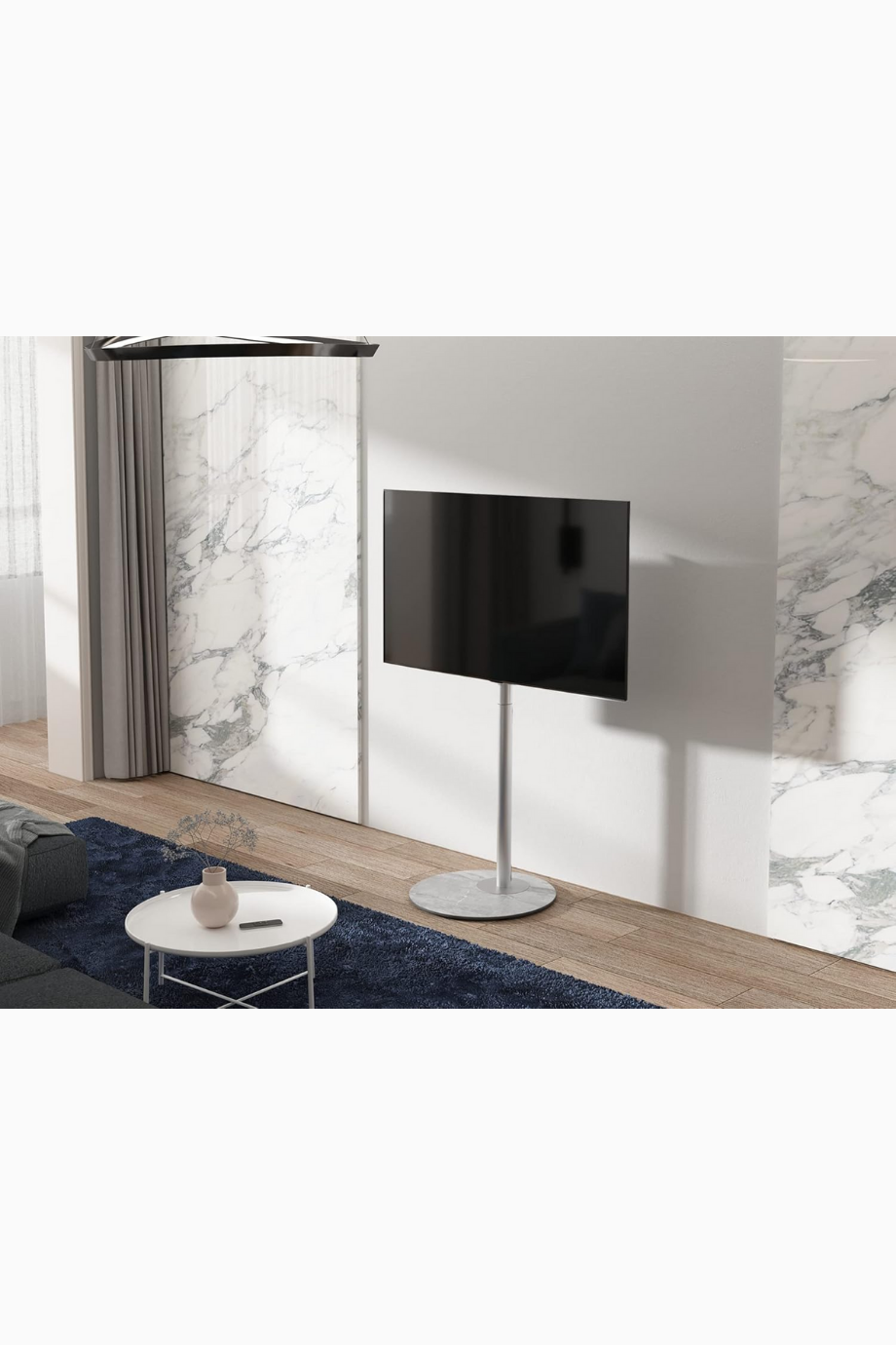 TV Standı 32-60 inç, Yüksekliği Ayarlanabilir & Döndürülebilir, Lüks Tasarım