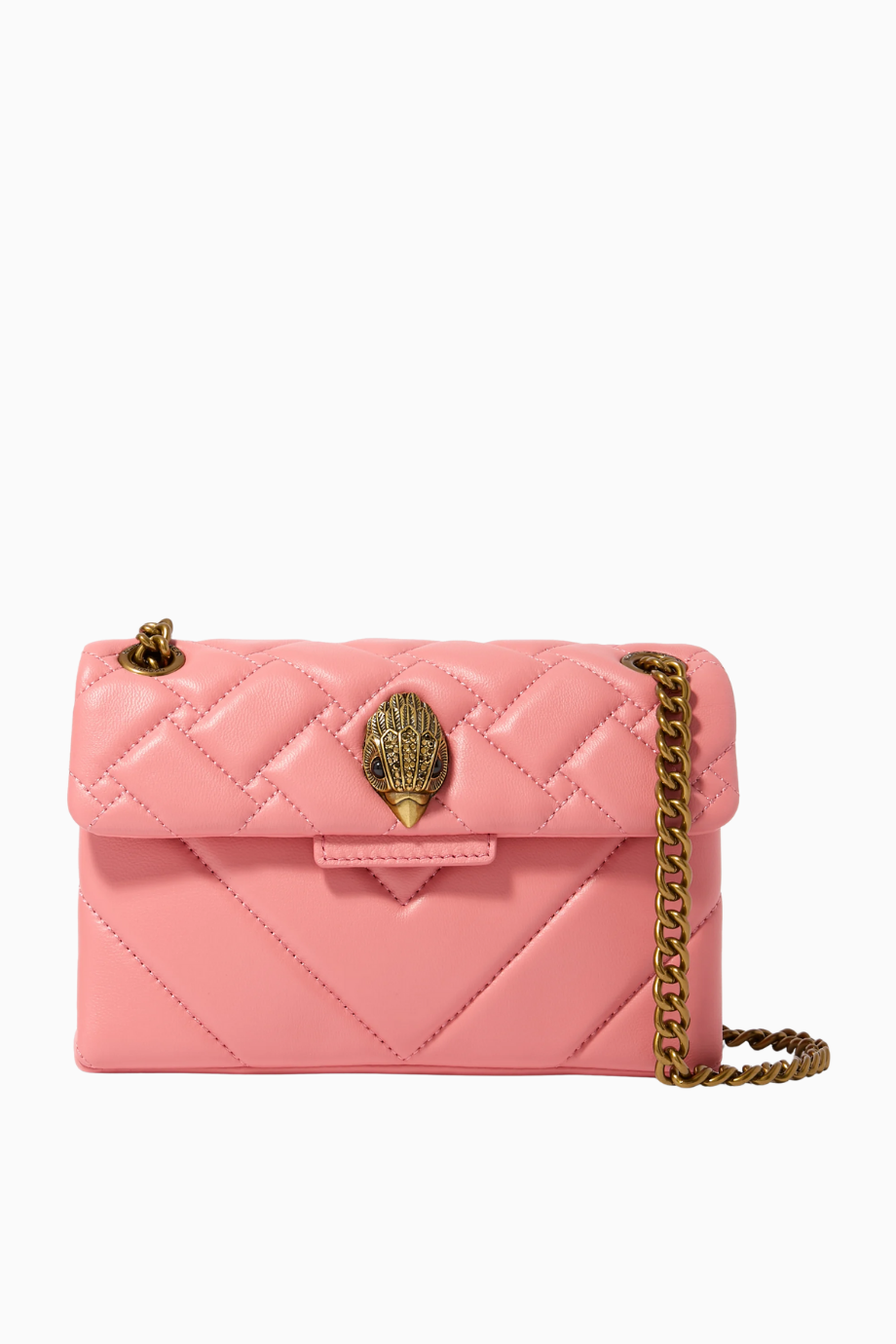 Mini Kensington Leather Shoulder Bag, Lüks Deri Omuz Çantası
