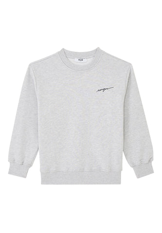 Çocuklar İçin MSGM Logo Nakışlı Sweatshirt