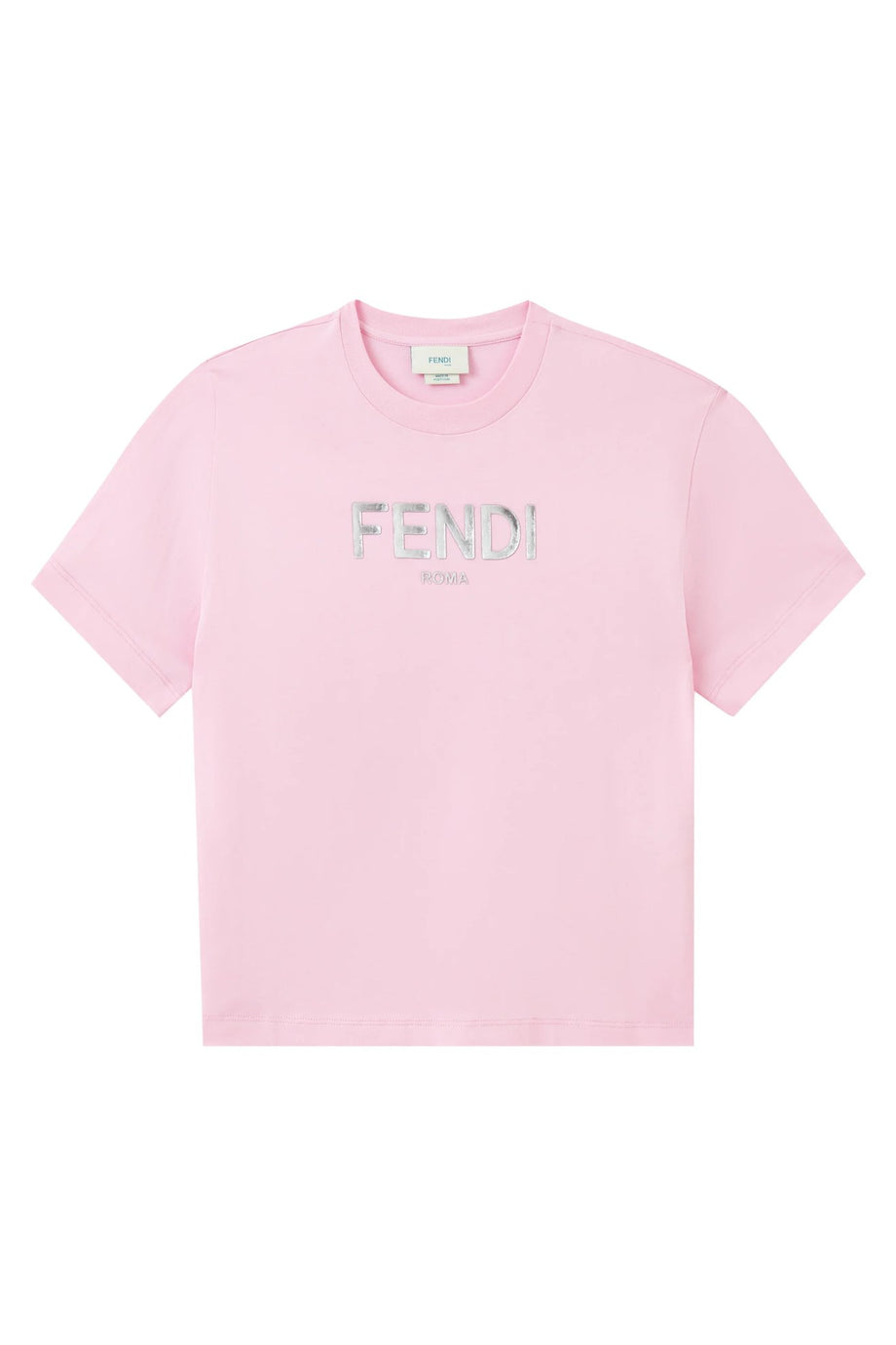 Günlük Konforlu Logo Detaylı Tişört - Pembe