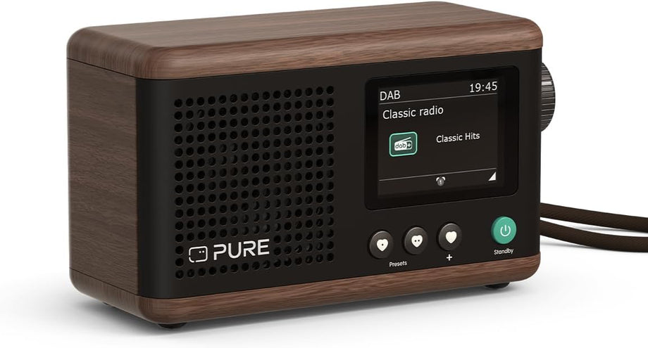 Classic Mini Dijital Radyo, DAB+/FM, Bluetooth 5.3, 15 Saat Pil