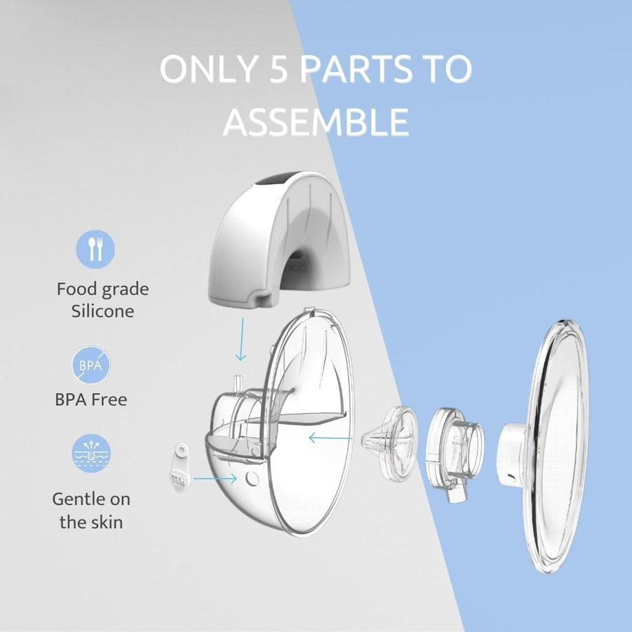 Pump Eller Serbest Taşınabilir Göğüs Pompası, 3 Mod, 9 Emiş Seviyesi