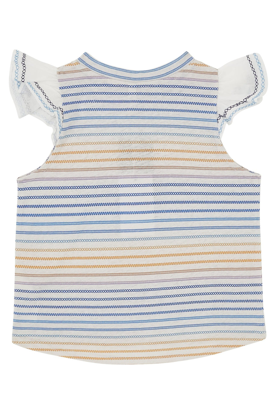 Kız Çocuk Frill Kollu T-Shirt
