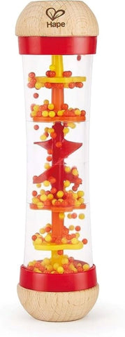 Ahşap Yağmur Çubuğu Müzikal Duyusal Oyuncak 12 Ay ve Üzeri Kırmızı