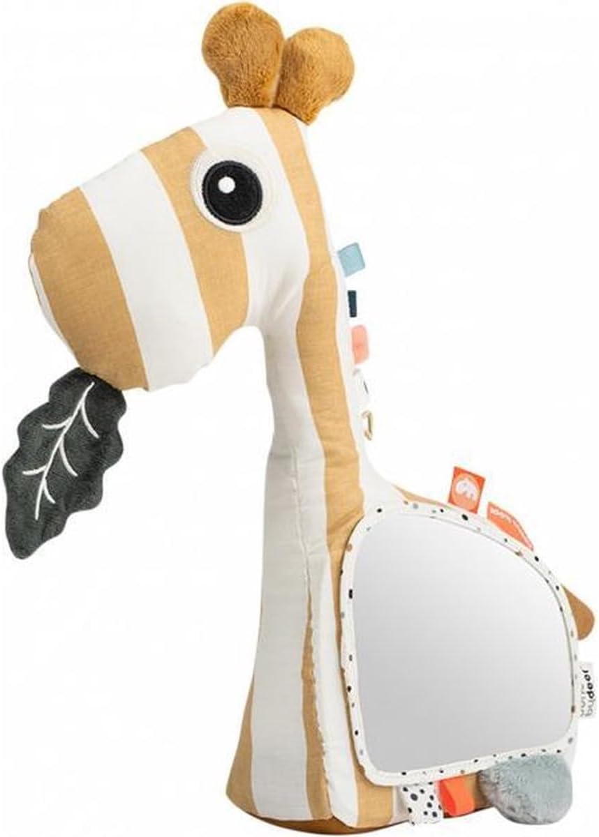 Zemin Oyun Aynası Raffi, Hardal Sarısı Bebek Aynalı Oyuncak, Duyusal ve Yüzüstü Oyun Desteği (0-6 Ay)