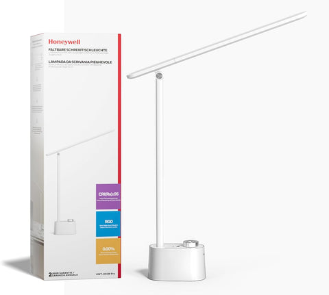 Katlanabilir LED Masa Lambası – USB A+C Şarj Portlu, 3 Renk Modu, Kısılabilir
