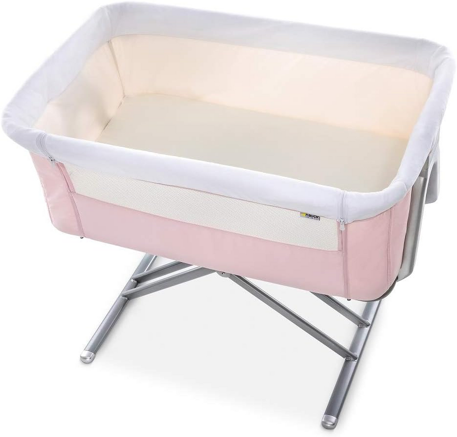 Face to Me Mini Yan Yatak Katlanabilir, Ayarlanabilir Yükseklikli, Pembe Beşik
