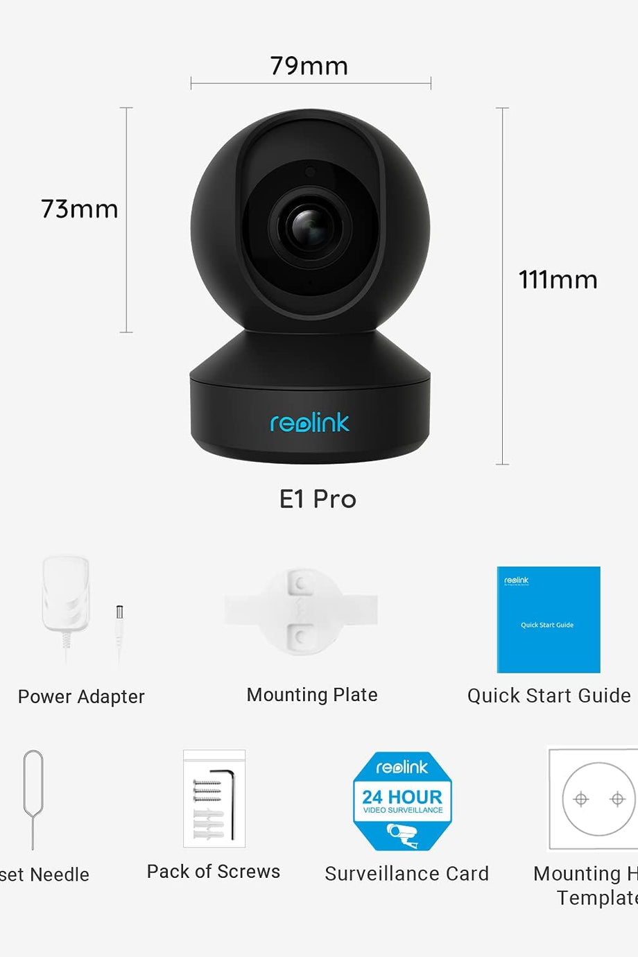 E1 Pro 4MP HD Ev Güvenlik Kamerası, Çift Bant WiFi, Otomatik İzleme & Gece Görüşü