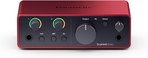 Scarlett Solo 4th Gen USB Ses Kartı Gitar Mikrofon ve Vokal Kayıt Arayüzü