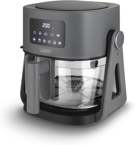 Glass&Grill Air Fryer 3'ü 1 Arada – 5,5L Cam Sepetli Sıcak Hava Fritözü