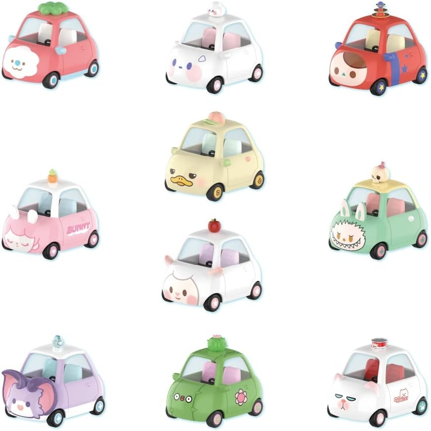 Private Car Serisi-10'lu Pop Figür, Random Figürler, Aksiyon Figürleri, Koleksiyonluk Art Toy