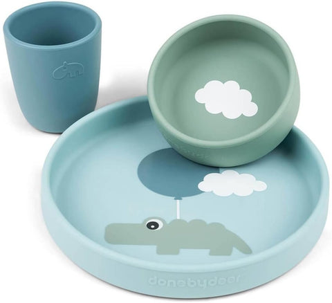 Happy Clouds Silikon Yemek Takımı