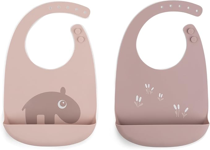Silikon Bib Parent 2’li Set, Ayarlanabilir Silikon Önlük